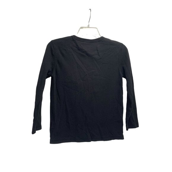 Disney Girls Size 8 Phineas and Ferb Waffle Knit Thermal Top Shirt  Black with G - Picture 4 of 4